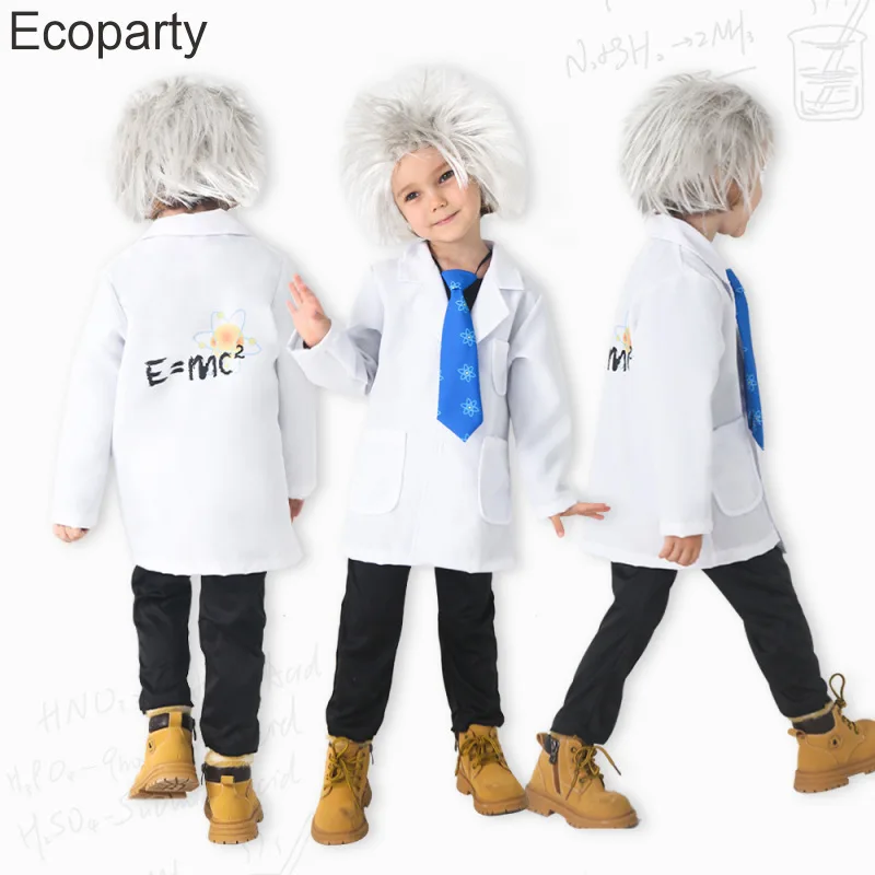 Party Games Physical - New Halloween Children clever scientists Costume