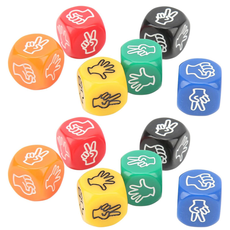 5PCS Finger Guessing Game Dice - Party Games For 17 Year Olds recension och pris