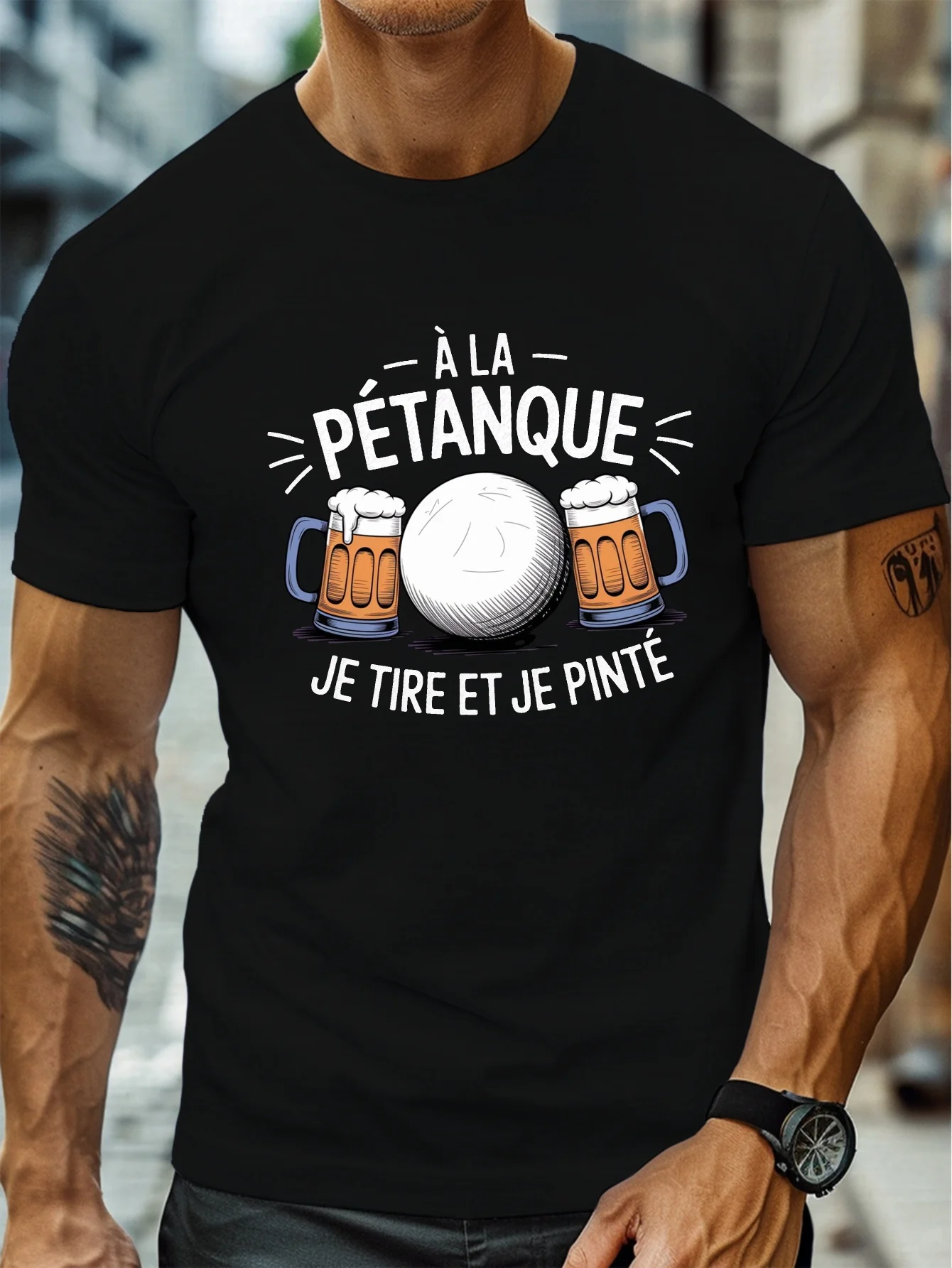 Fashion Men's Pétanque Beer Fu - Party Games Quotes recension och pris