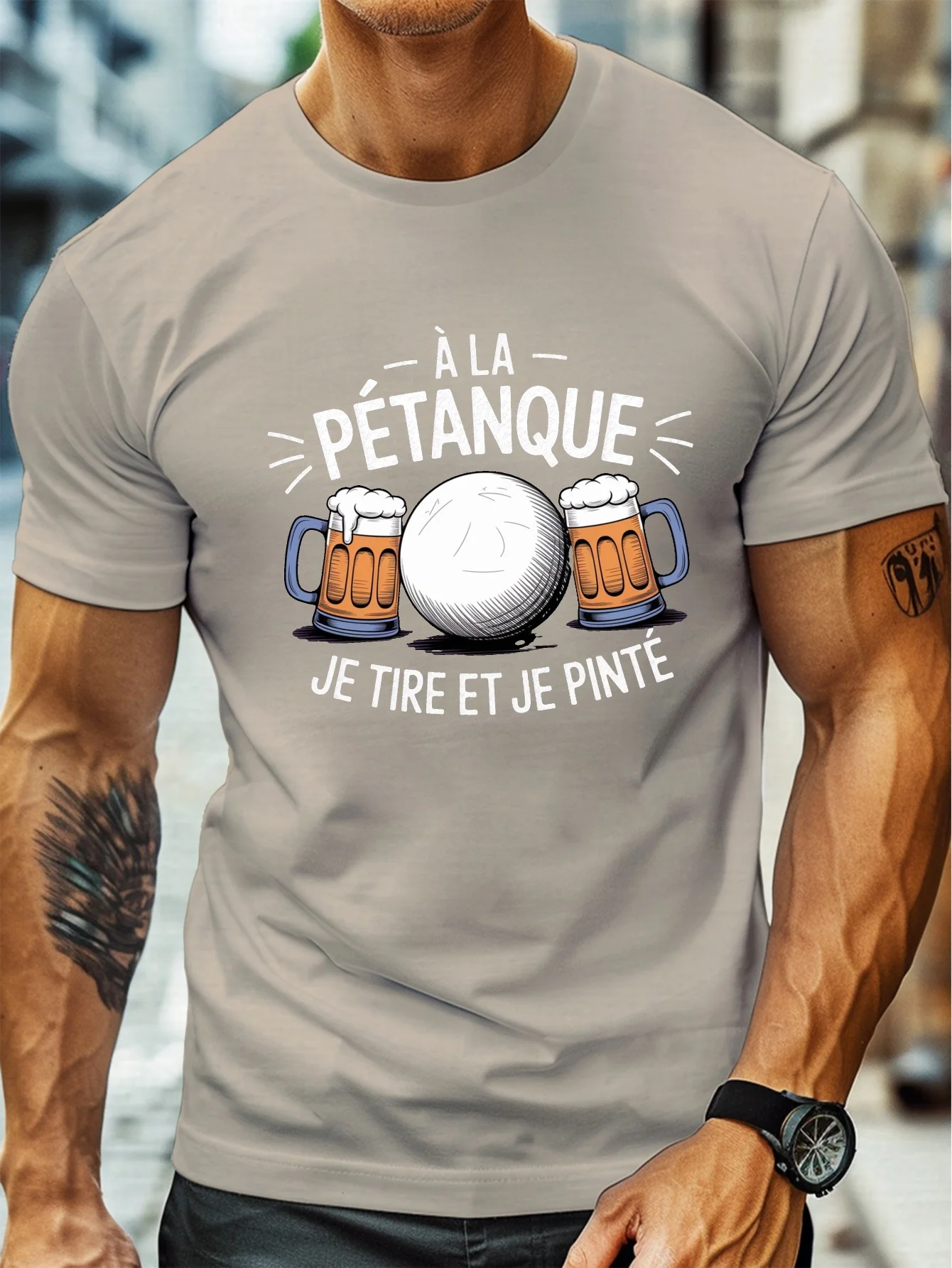 Fashion Men's Pétanque Beer Fu - Party Games Quotes recension och pris