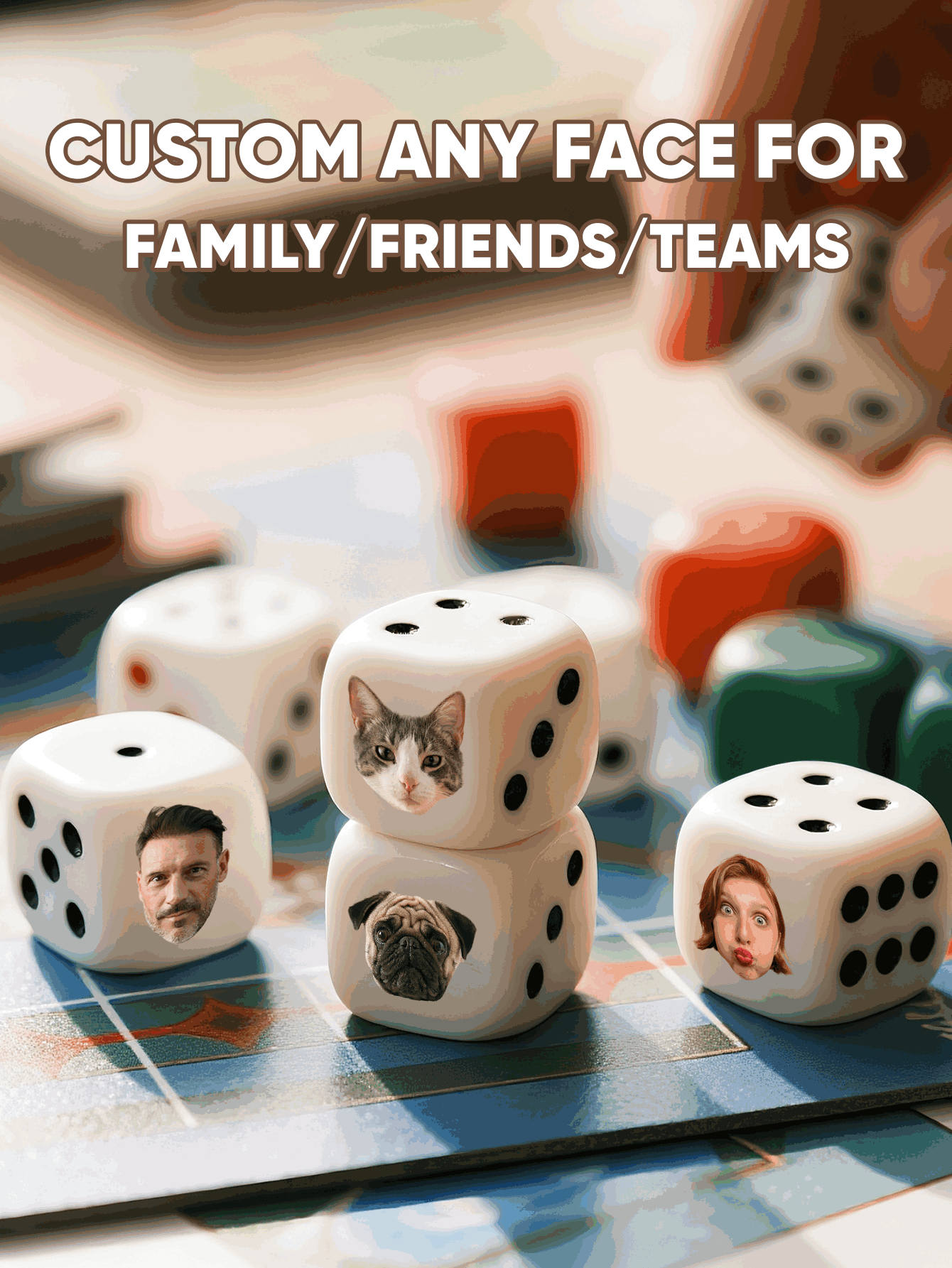 Custom Face Dice Personalized  - Party Family Games recension och pris