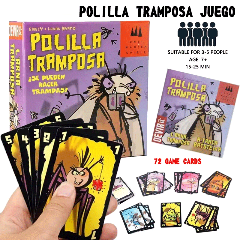 Cheating Moth Spanish Card Gam - Party Games Juegos De Mesa recension och pris