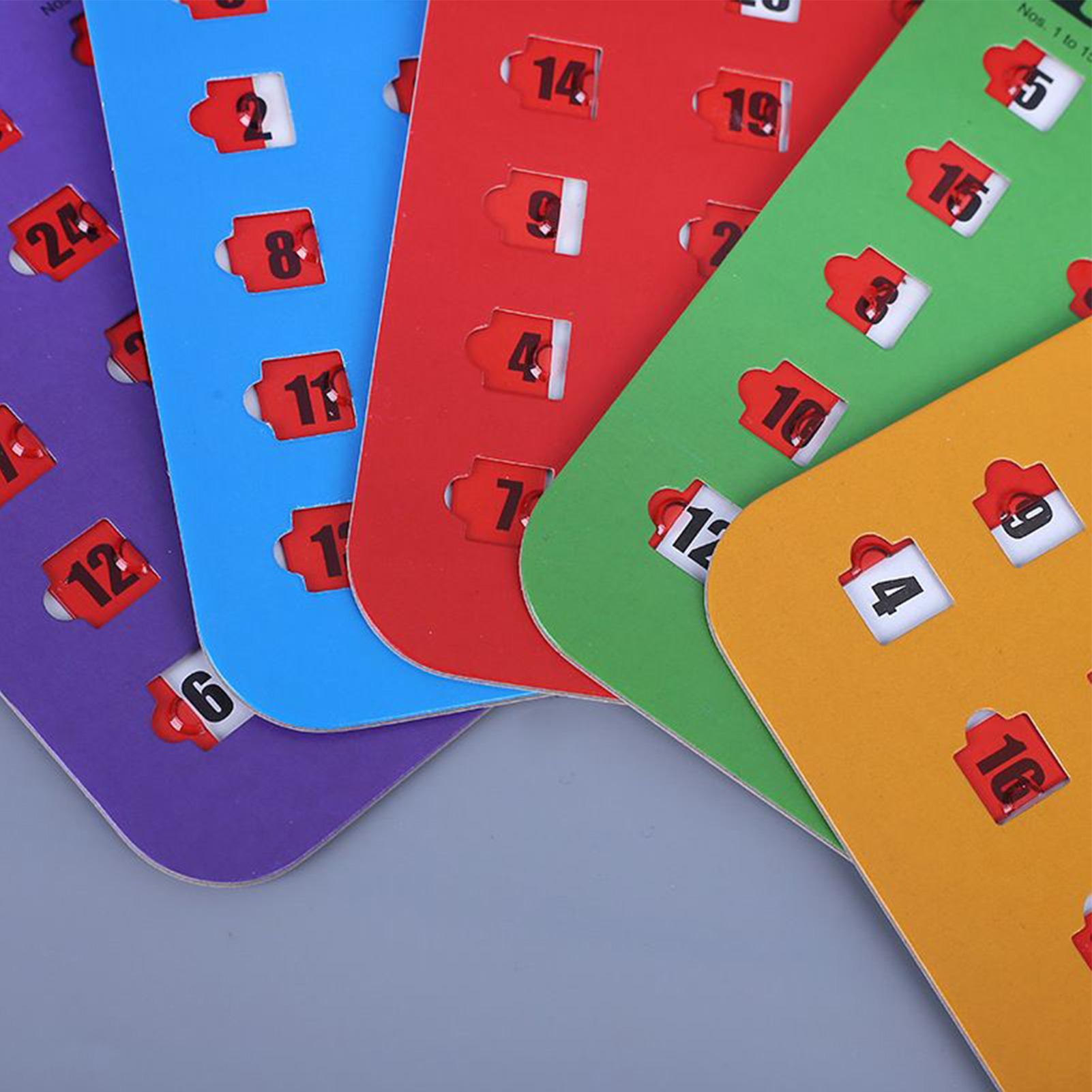 5pcs Sliding Bingo Game Cards  - Party Family Games recension och pris