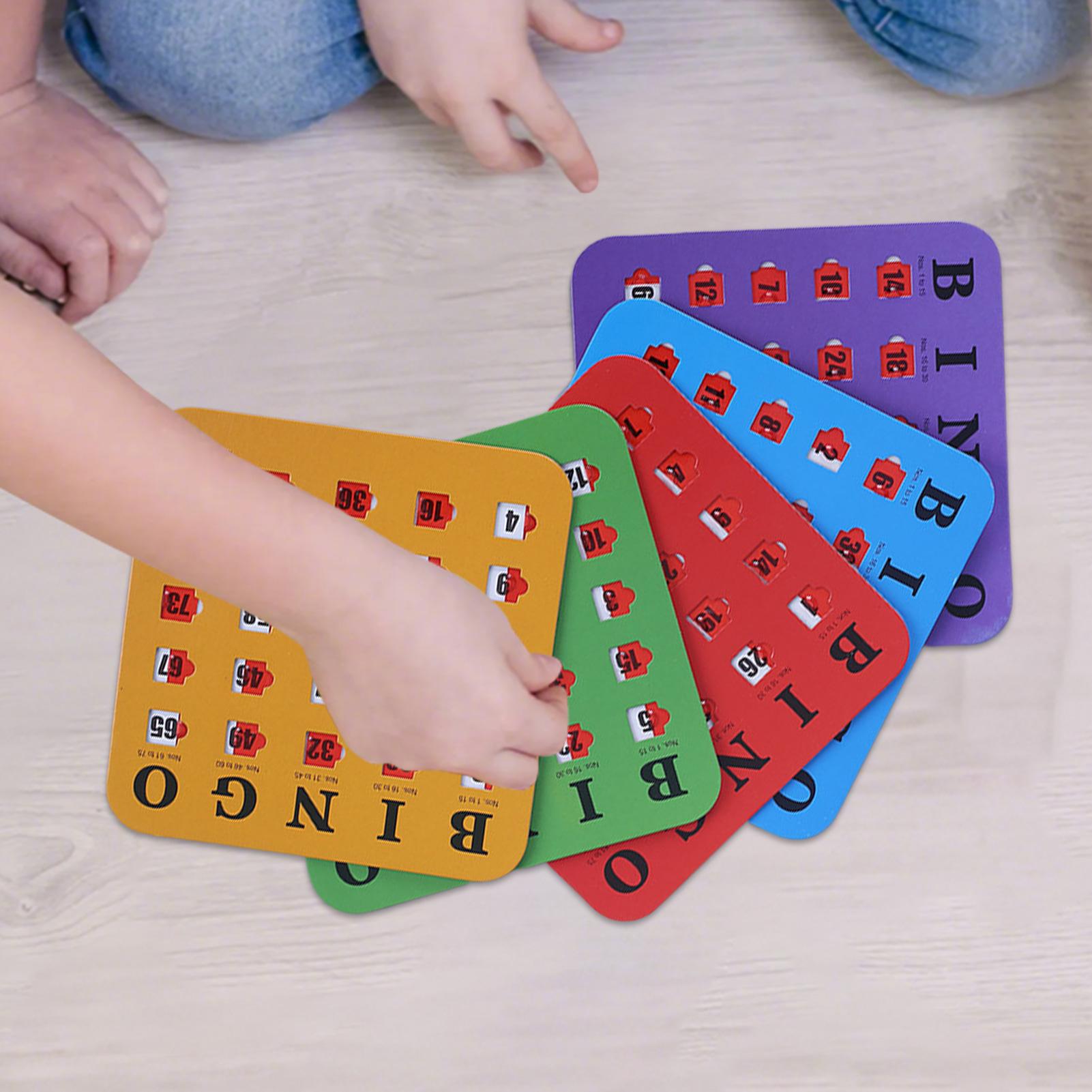5pcs Sliding Bingo Game Cards  - Party Family Games recension och pris