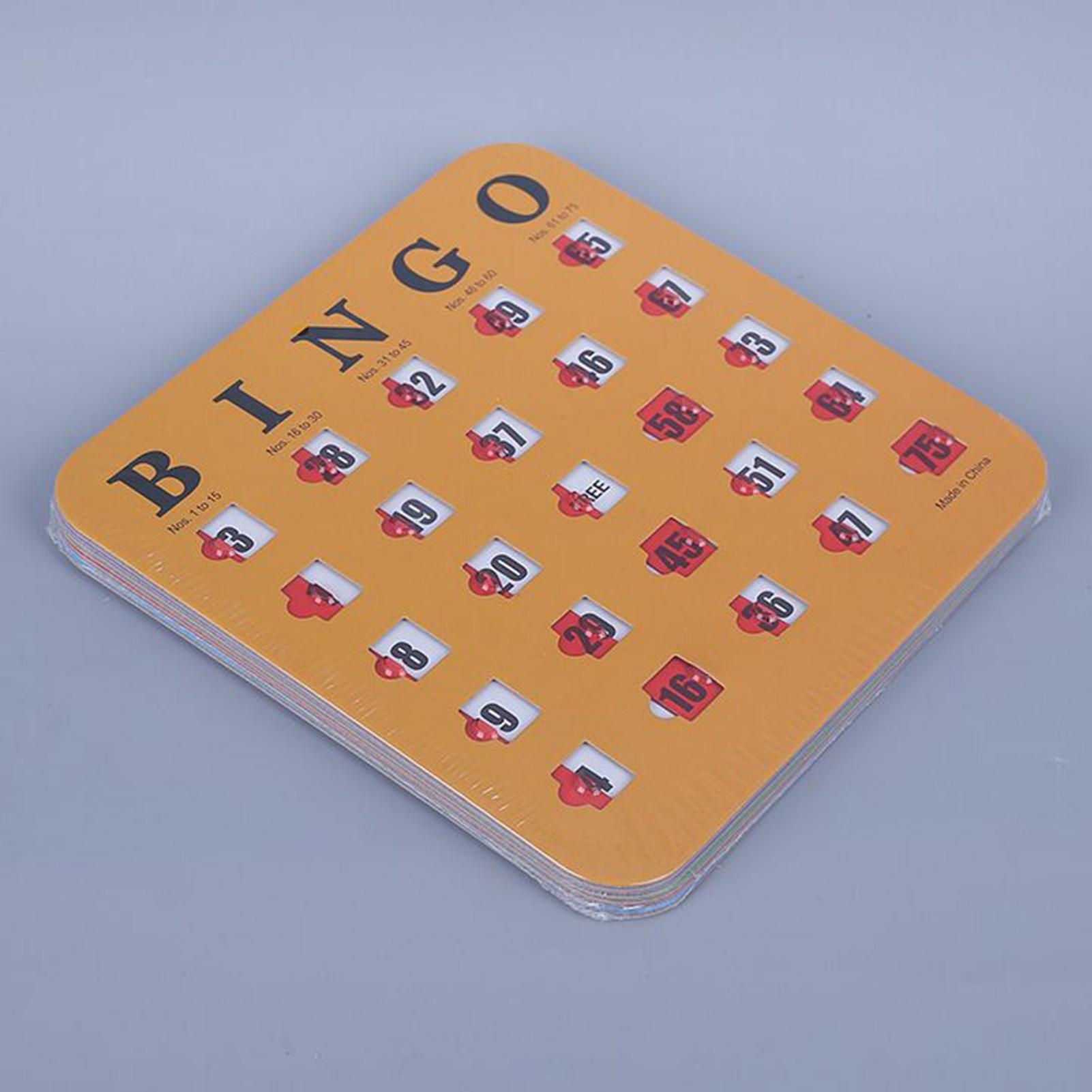 5pcs Sliding Bingo Game Cards  - Party Family Games recension och pris