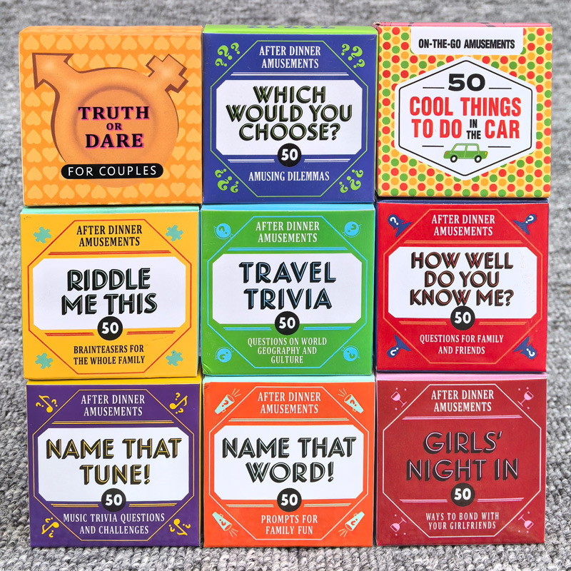 50 Pieces After-Dinner Amuseme - Party Games Cards recension och pris