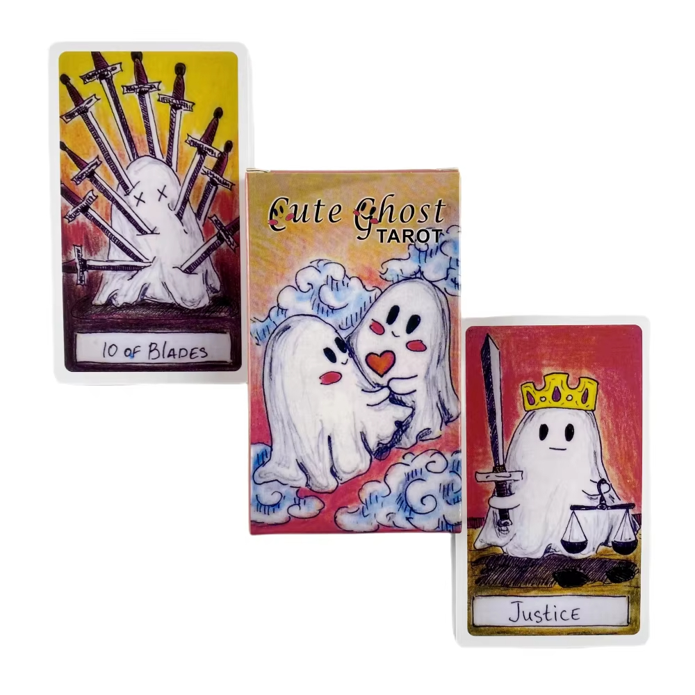 Cute Ghost Tarot Deck Toy Set  - Party Games Adult Birthday recension och pris
