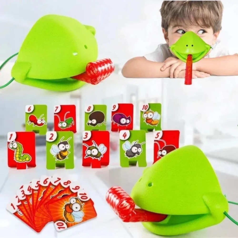 Frog Lizard Mask Wagging Tongu - Party Games Cards recension och pris