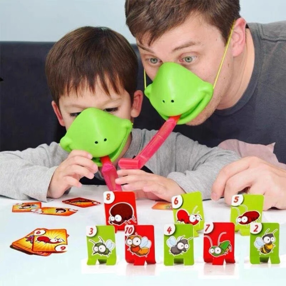 Frog Lizard Mask Wagging Tongu - Party Games Cards recension och pris