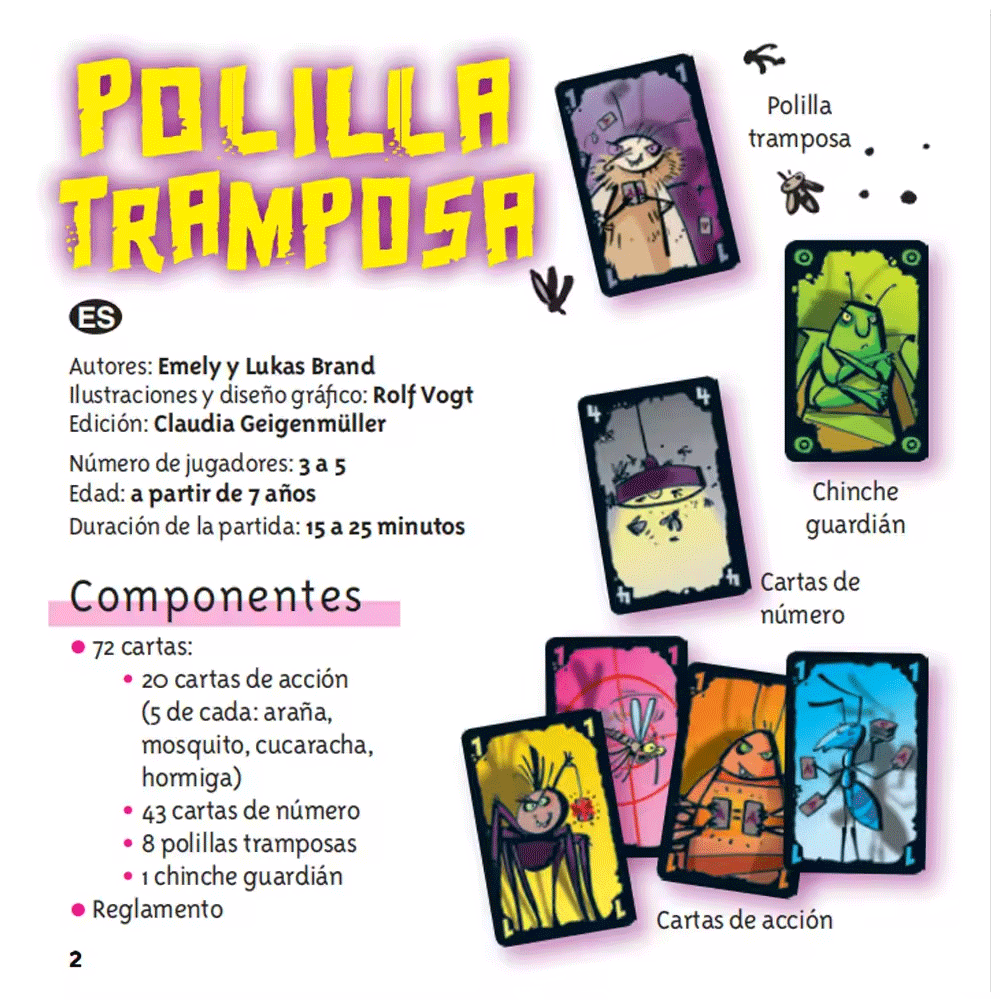 Cheating Moth Spanish Card Gam - Party Games Juegos De Mesa recension och pris