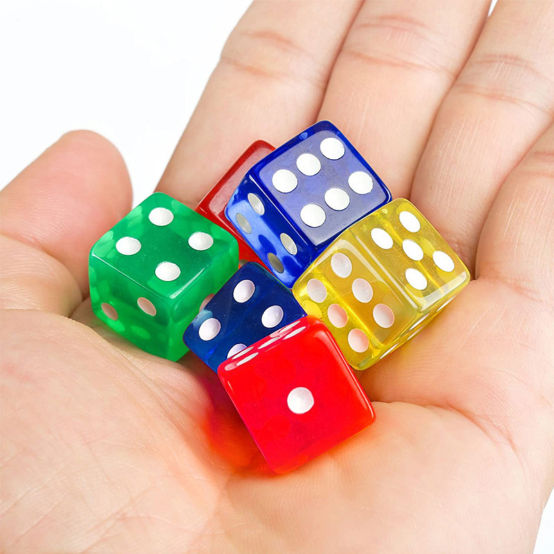 12PCS 16MM Transparent Dice Fo - Party Games Juegos De Mesa recension och pris
