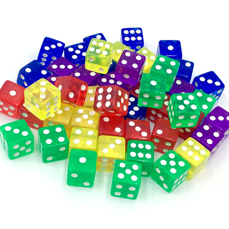 12PCS 16MM Transparent Dice Fo - Party Games Juegos De Mesa recension och pris