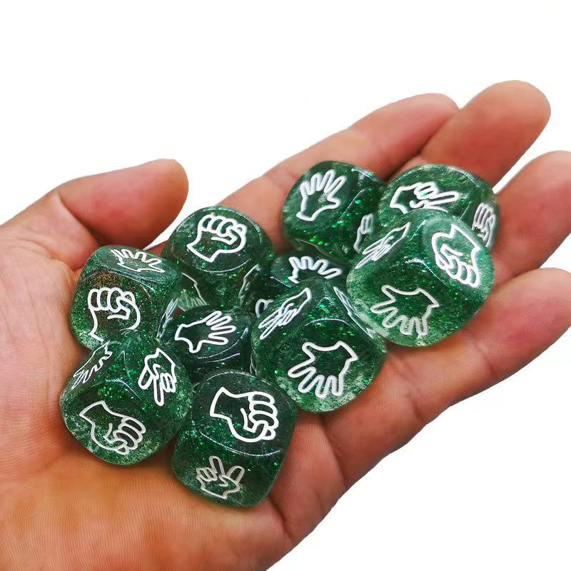 10PCS Glitter Dice 6 Sided 20M - Party Games Juegos De Mesa recension och pris