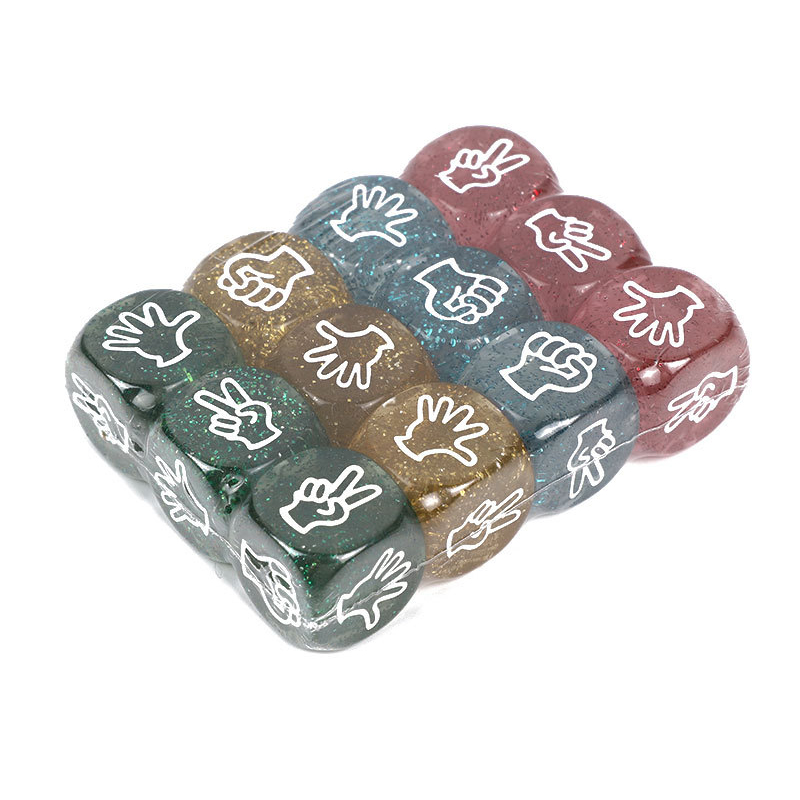 10PCS Glitter Dice 6 Sided 20M - Party Games Juegos De Mesa recension och pris