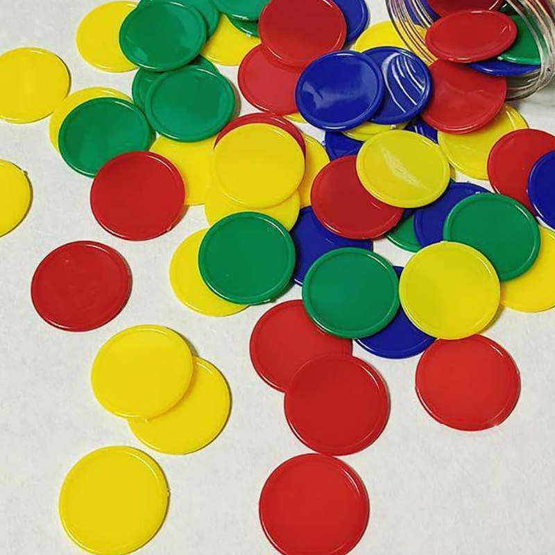 Bingo Markers Chips 37MM 4 Col - Party Games Juegos De Mesa recension och pris