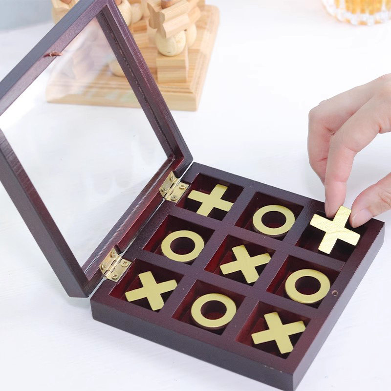 3D Tic Tac Toe Game Wood XOXO  - Party Games Juegos De Mesa recension och pris