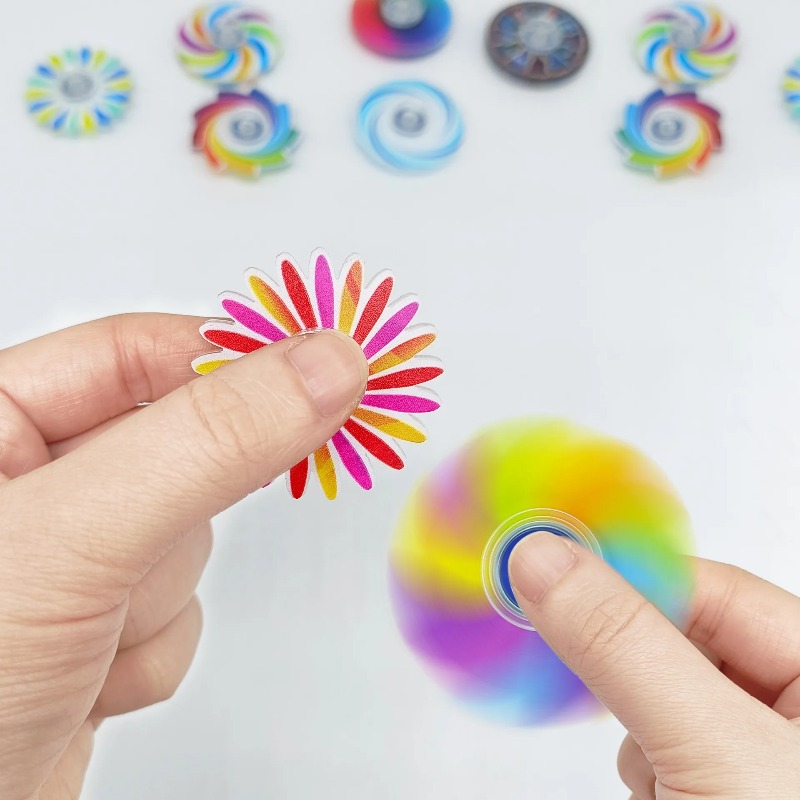 5-20Pcs Mini Ranbow Fidget Spi - Party Games Adult Birthday recension och pris