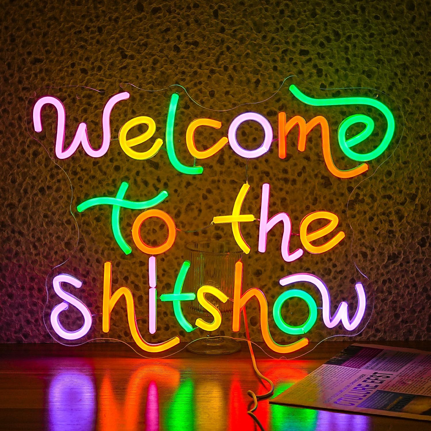 Welcome To The Shitshow Neon S - Party Games Quotes recension och pris