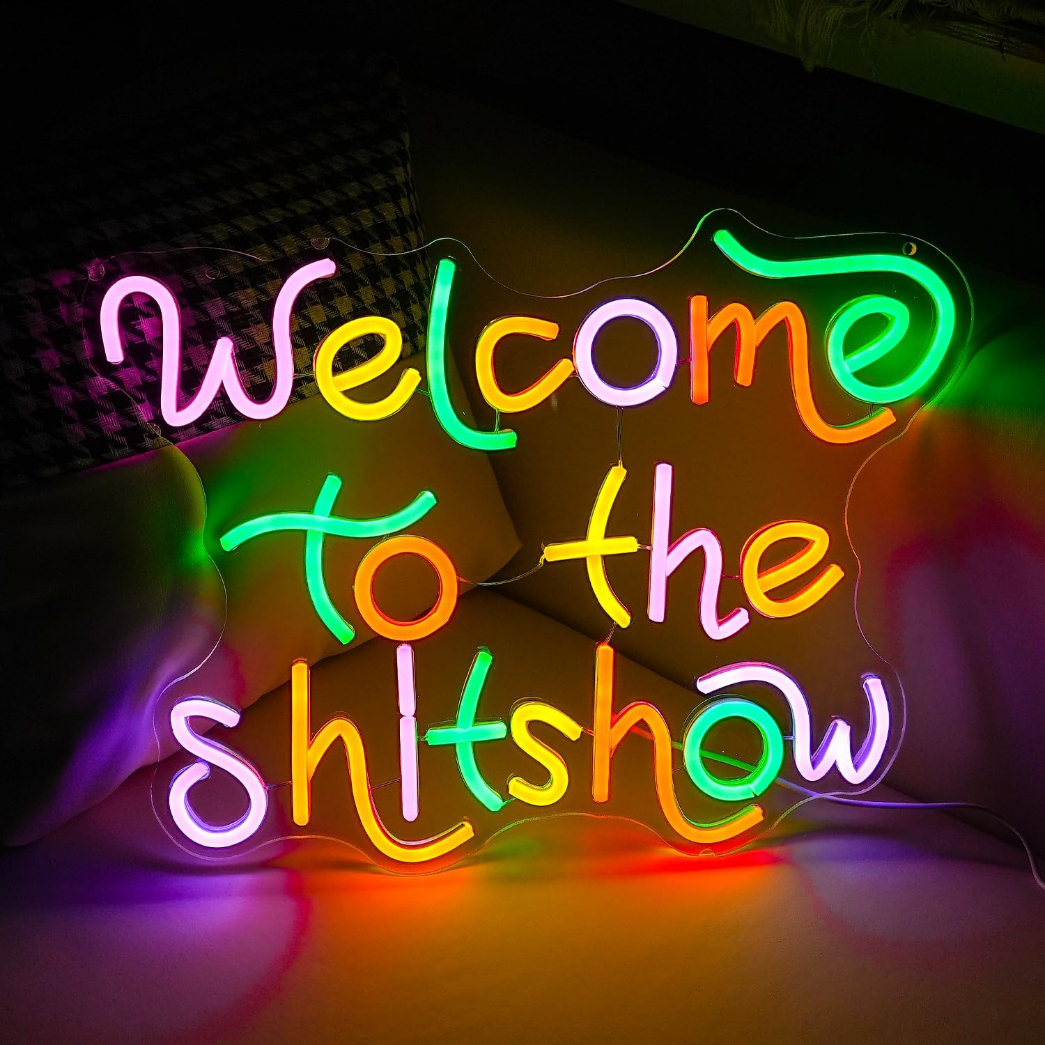 Welcome To The Shitshow Neon S - Party Games Quotes recension och pris