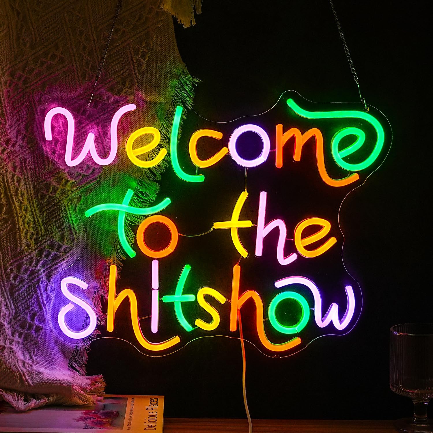 Welcome To The Shitshow Neon S - Party Games Quotes recension och pris