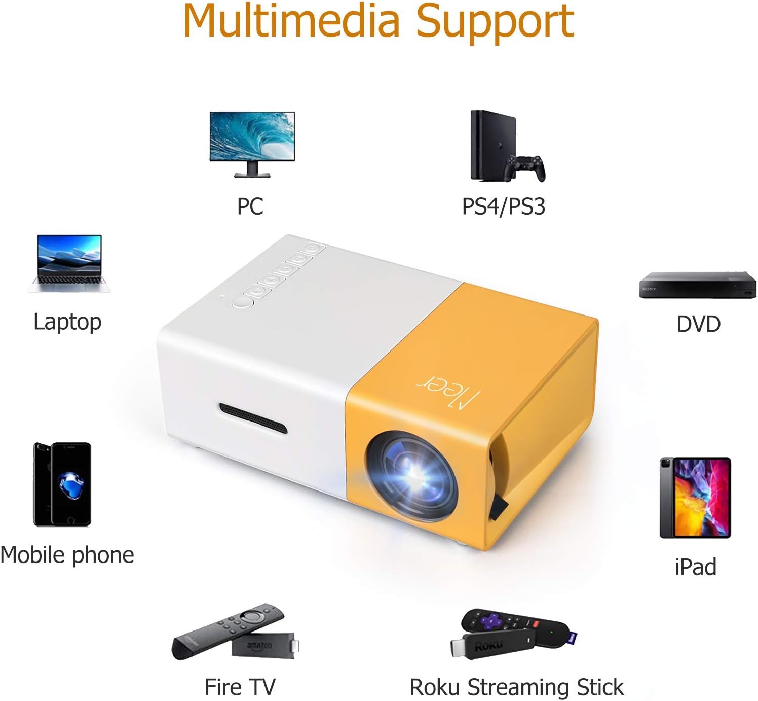 Mini Projector, Meer Portable  - Party Games Android recension och pris