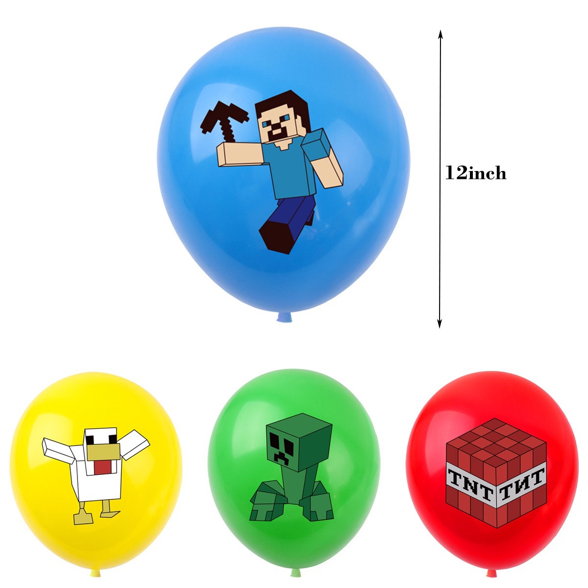 50/100pcs for Minecrafte Pixel - Party Games Adult Birthday recension och pris