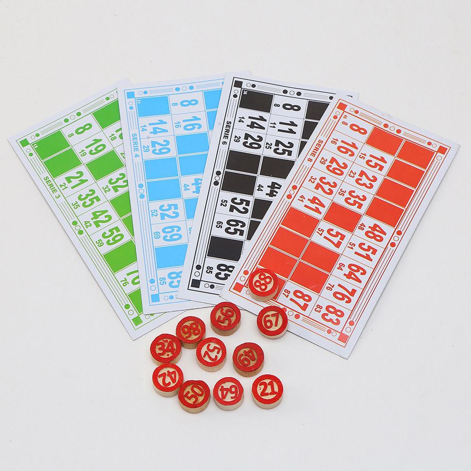 Bingo Card Game Wooden Funny E - Play Friends Party Games recension och pris